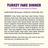 BARK BOWLS Travel-Ready Dog Food, Chicken Pot Pie Dinner, Turkey Fare Dinner & Homestyle Beef Dinner Variety Pack - 7.5 oz Tray (6 Count), Made in The USA