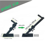 BAODASAI Musical Keyboard Stand Mount, Keyboard Arms Adjustable Wall Mounts, Piano keyboard Wall Mount Telescoping Arms from 10" to 16"(Pair)