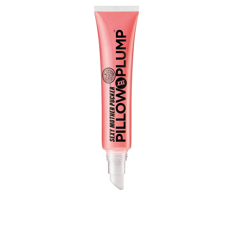 Soap & Glory Sexy Mother Pucker XXL Pillow Plump Lip Gloss - Hydrating, Plumping Lip Gloss for Full, Volumized Lips - Lip Plumper Gloss + Chocolate Orange Scent with Vegan Formula in Pinkwell (10ml)