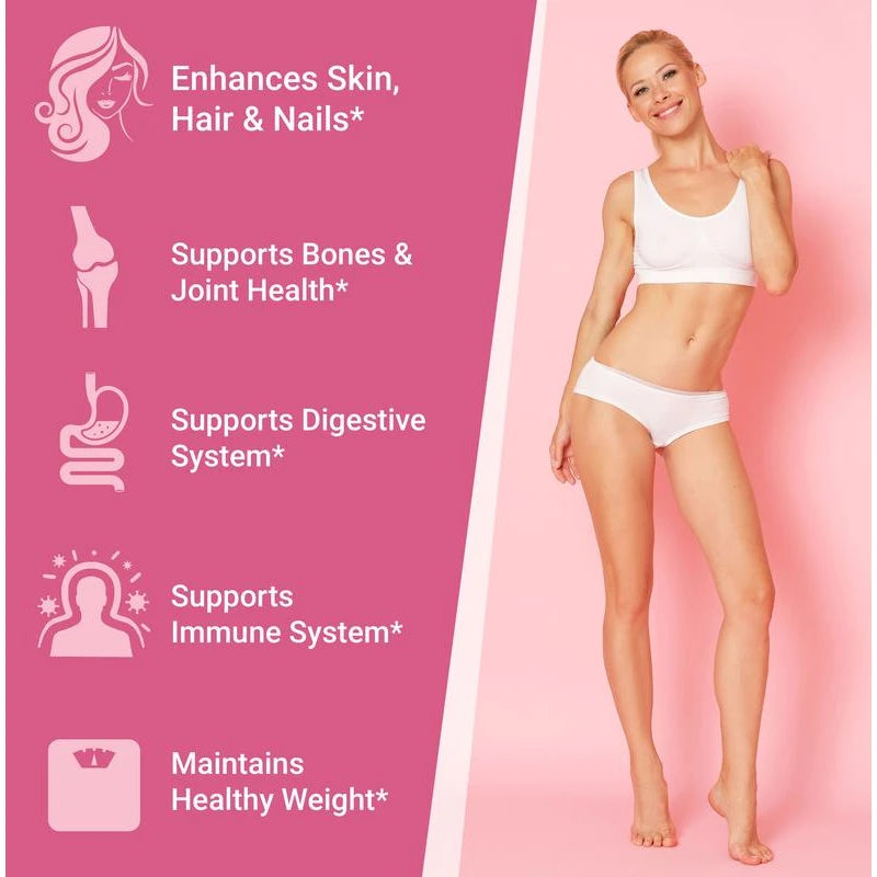 Collagen Powder Supplement - Pure Hydrolyzed Grass-Fed Collagen Peptides, Healthy Skin Hair Beauty Nails Joints, Fitness Recovery, Edible Unflavored - Size: Single Pack