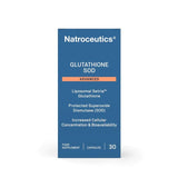 Natroceutics Glutathione SOD 30 Vegan Capsules| Liposomal Setria Glutathione| Protected Superoxide Dismutase| Increased Cellular Concentrate & Bioavailability