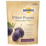 Sunsweet D'Noir Preservative Free Prunes | Pitted, Gluten Free, Vegan, Low Fat, Unsweetened, Unsulfured, No Added Sugar, No Preservatives | Dietary Fiber + other Natural Minerals | 8 oz Pouch