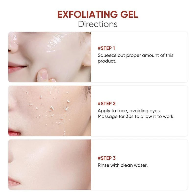 QUARXERY Facial Purifying Exfoliating Gel 50g Skincare Skin Repair DeepCleansing Facial Gel, Facial Skin - Specification: 1pc