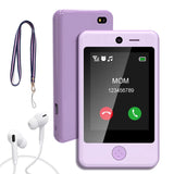 PTHTECHUS Kids SmartPhone, Kids Phone for Girls with Two-way Talk Game Music kids real phones, Touchscreen Learning Toys phones for 5-11 age pul