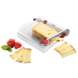 Westmark Cheese Slicer, Retro Packaging, Rustproof Stainless Steel/Aluminium/Plastic, 23 x 22.8 x 5.3 cm, Fromarex, White/Red/Silver, 7000RT60