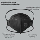 benehal N95 Mask Particulate Respirators, Pack of 50 N95 Face Masks, Individually Wrapped,Black