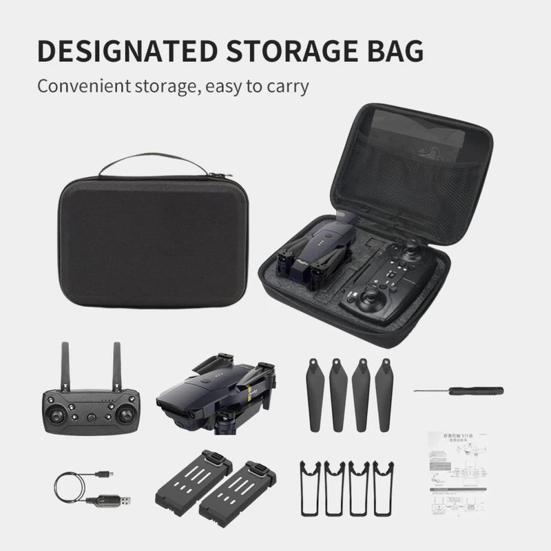 Falcon 4K Drone with Camera | Quadcopter Drones for Kids, Adults, Beginners and Pros | HD Pictures and Videos, Foldable, Silent Movement, Anti-Collision Sensors, Up to 30 MPH