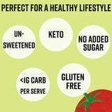 Hunter & Gather Unsweetened Ketchup Sauce | 350g Classic Ketchup Keto, Paleo, Low Carb & Vegan Friendly | Free from Added Sugar & Sweeteners