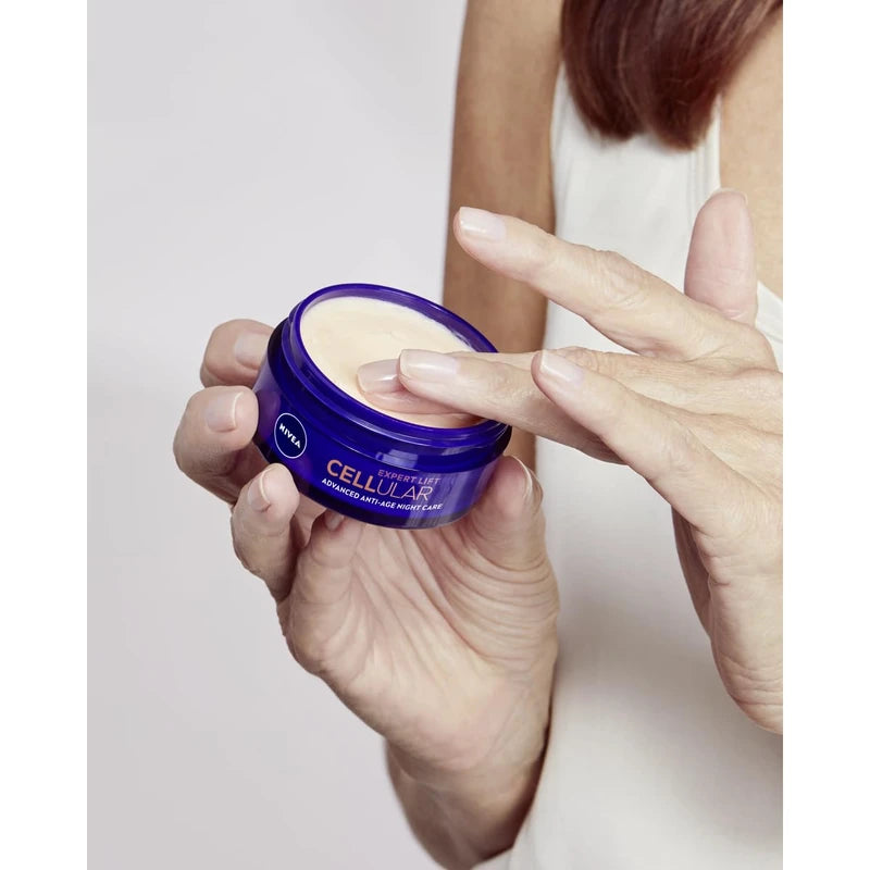 NIVEA Cellular Expert Lift Anti Folding Cream Set for Day and Night SPF 30, 2 x 50 ml, Pack of 2