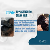 Batcı Hair Atelier Liquid Hair Concealer for Thinning Hair and Bald Spots | Luxury Long-Lasting Root Touch Up with Color Thickening Fibers | Professional, Natural-Looking Hair Coverage