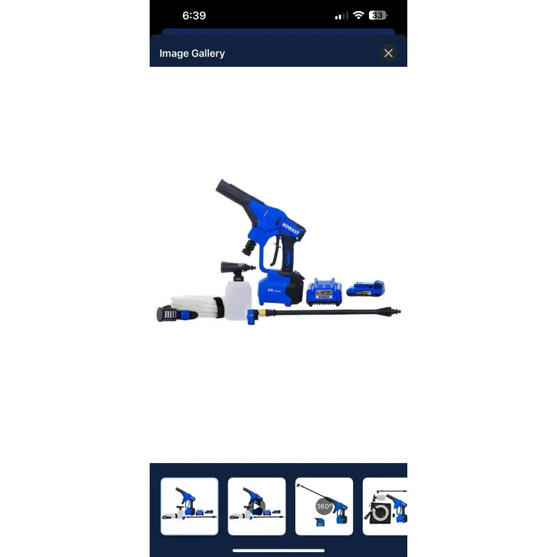 Kobalt 24v Handheld Power Cleaning Kit