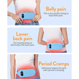 Shesangel Cordless Heating Pad for Cramps and Back Pain with 6 Heat & Massage Modes