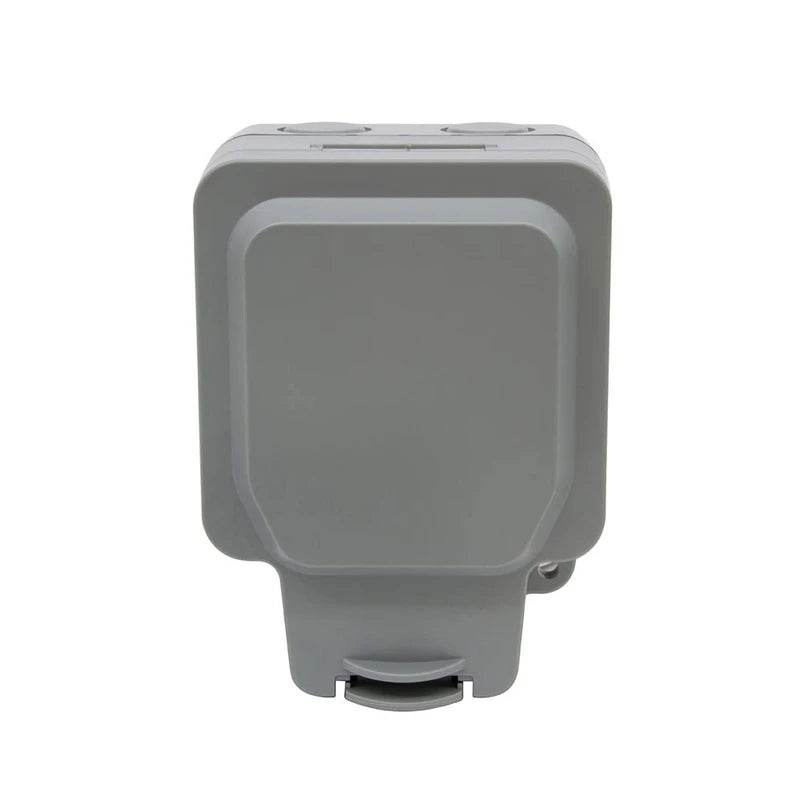 Lieber Silk White 1 Gang Outdoor Dimmer Switch IP66 Trailing/Leading Edge with Enkin Technology 150W LED (300w Halogen/Incandescent) | Weatherproof, Stormproof, Dirt and Rubble Free, Durable