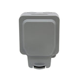 Lieber Silk White 1 Gang Outdoor Dimmer Switch IP66 Trailing/Leading Edge with Enkin Technology 150W LED (300w Halogen/Incandescent) | Weatherproof, Stormproof, Dirt and Rubble Free, Durable
