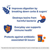 Florastor Select Immunity Boost Daily Probiotic & Immune Support Supplement for Women and Men, Saccharomyces Boulardii CNCM I-745 Plus Zinc, Vitamin C & D3 (30 Capsules)