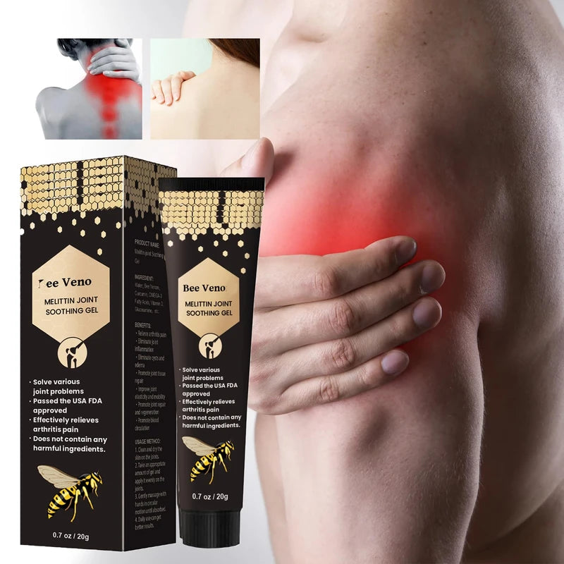 New Zealand Bee Veno_m Joint Relief Gel,Bee Venom Joint Soothing Gel, Instant Joint & Muscular Pain Relief Cream,Knee & Arm & Leg & Shoulder,Joint and Bone Therapy Cream,Muscle Rub Pain Relief