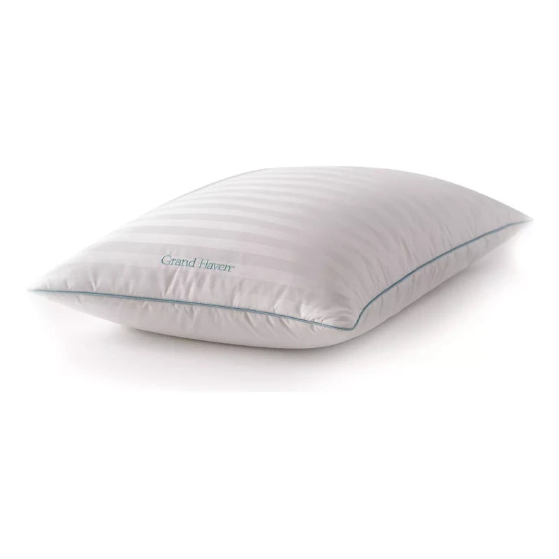 Grand Haven Gran Hotel Almohadas Rellenas De Plumas Queen 2 Pz Algodon Color Blanco
