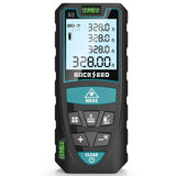 Mileseey S2 IP54 Digital Laser Rangefinder, Distance Measurement Device with 2 bubble levels, LCD Backlight, m/inches/feet with Multiple Measuring Modes such as Pythagoras/Distance/Area/Volume, IP54