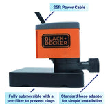 BLACK+DECKER Swimming Pool Cover Pump, 800 GPH Manual