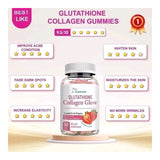 Nature Glow Glutathione Collagen - Strawberry Flavor, 60 Chewable Gummies