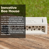 Bee Brick, Solitary Bee House for Mason Bees & Leaf Cutter Bees