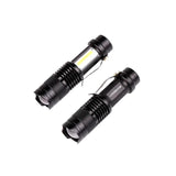 CARBINOX Tactical EDC Mini- ULTRA 500 Lumens Rechargeable Flashlight + COB - NEW