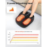 ALLJOY Foot Massager Machine with Heat, Shiatsu Foot Massager with Remote Control, Deep Kneading for Plantar Fasciitis Neuropathy, UP to Men Size 13, Gifts for Women Men