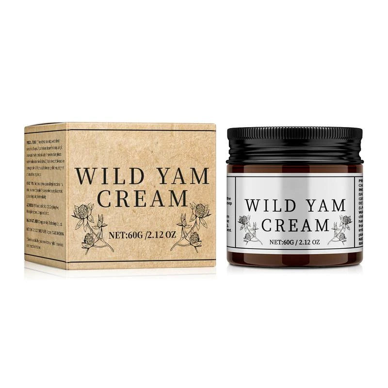 Wild Yam Skin Cream, Natural Relief for Menopause Dry Skin, Menopause Botanical Balancing Body Cream, Skin Care Product for Women and Men - Specification: 1 Count, Net Weight: 60g