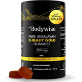 Be Bodywise Pure Himalayan Shilajit Gummies Gold I Lab Tested I No Added Sugar I Ashwagandha, Gokshura| Fulvic Acid & 85+ Trace Minerals I for Men, Women I Non-GMO I 100% Natural & Organic I 60 Gummy