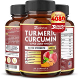 Zolotus Tumeric Curcumin Max Potency with Bioperine Black Pepper 4080mg 90 Capsules