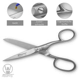 WELTMEISTER Solingen Germany Household Scissors (Long Eye) 7 Inches, Suitable as Professional Universal Scissors and Household Scissors