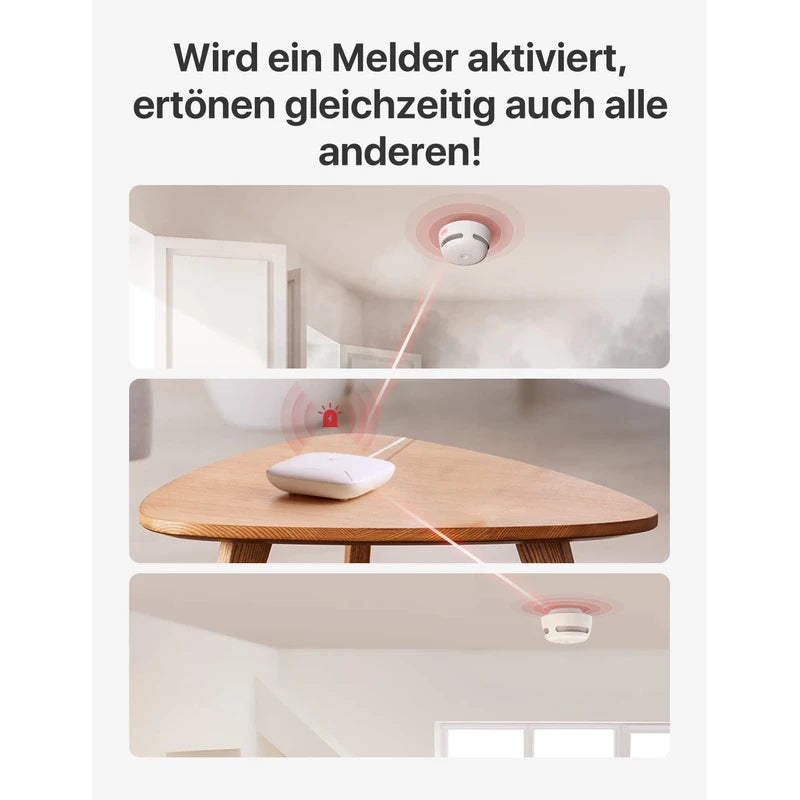 X-Sense Smart Home Base Station - Compact Design, Requires 2.4GHz Wi-Fi, with 2-in-1 Button for Mute/Pairing, Model SBS50