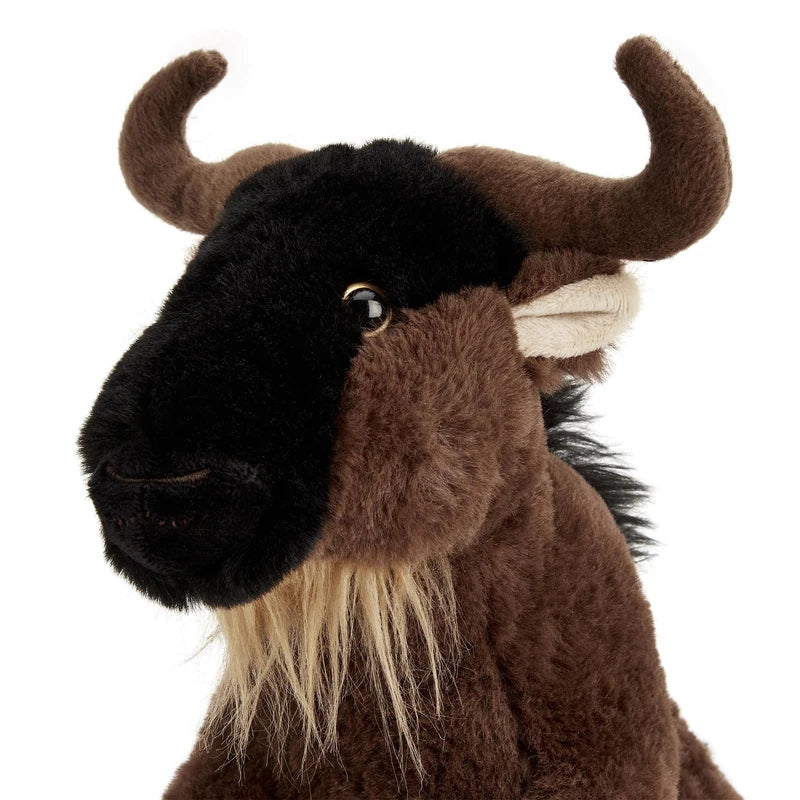 Zappi Co Wilhelmina the Wildebeest Plush Toy (22cm) Gnu Great Migration Mate - Soft, Cuddly, 100% Recycled - Savanna Stampeder