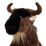 Zappi Co Wilhelmina the Wildebeest Plush Toy (22cm) Gnu Great Migration Mate - Soft, Cuddly, 100% Recycled - Savanna Stampeder
