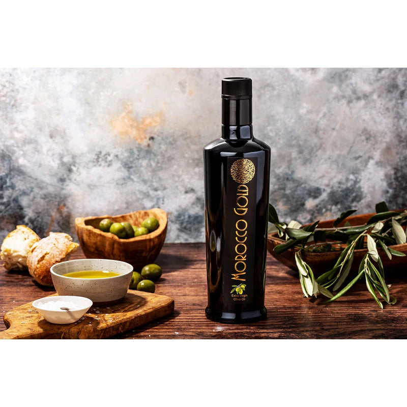 Morocco Gold Single Estate Extra Virgin Olive Oil, Unfiltered, Unblended, High in Polyphenols, Pure & Natural, 500ml