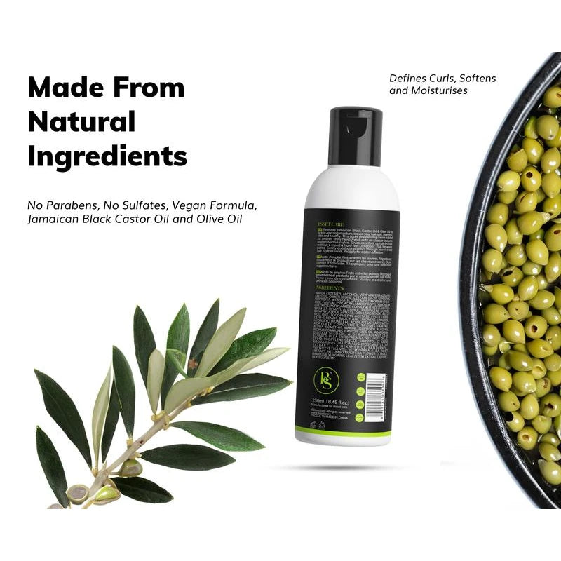 BSSET Defining Curl Cream With Jamaican Black Castor Oil and Olive Oil 250ml