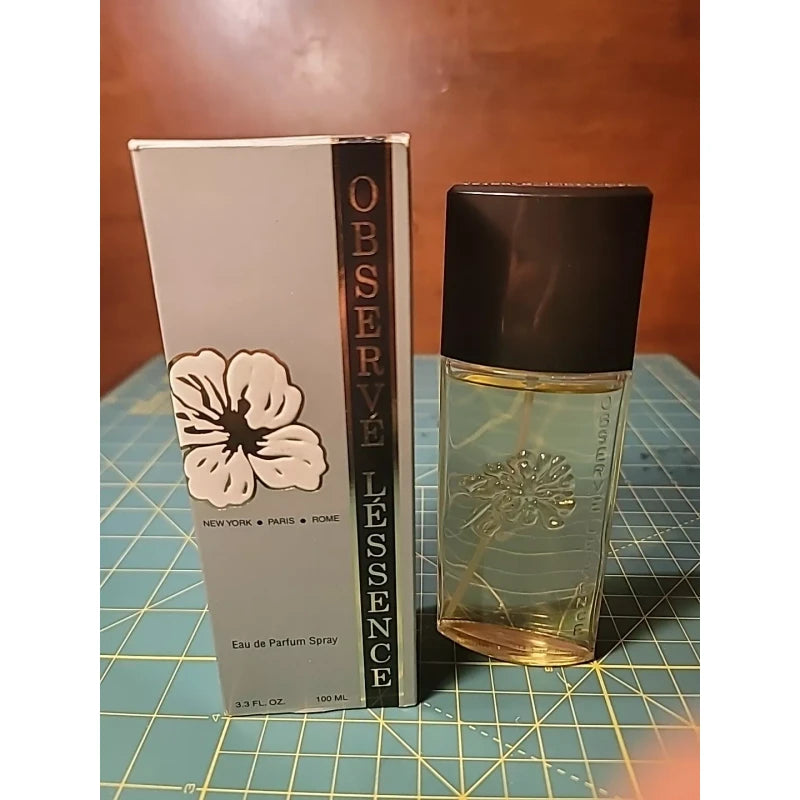 Scentura Creations Vtg .Observe L'Essence Women's Spray 3.3 FL. OZ. RCH Silver Box Black Stripe