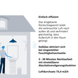 Bosch 1900 DH W100 Quiet Bathroom Fan with Humidity Sensor