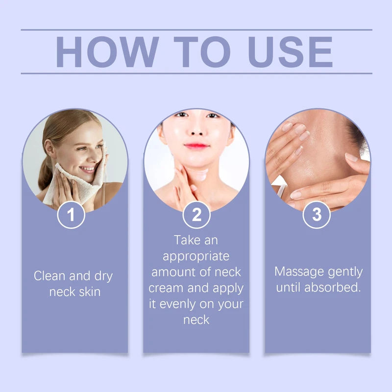 HOYGI Neck Firming Cream, Anti Aging Smooth Tighten Skin Wrinkles Lift and Firm Cream for Sagging Skin and Neck Moisturizing, 1.76 oz