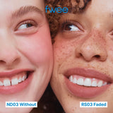 fwee Blurry Pudding Pot | Airbrushed Blush & Lip, Buildable Pigment, Long-lasting, Lightweight, Easy to Blend, Natural Soft Matte Finish - Faded (Dusty Rose) | 0.17 oz