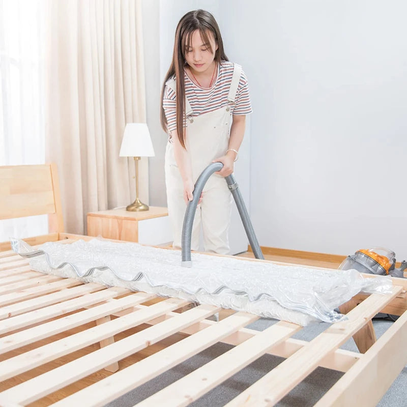 Esoes - Extra Large Vacuum Storage Bags Waterproof Sealable Vacuum Seal Mattress Bag with Zip Reusable Space Saver Bags for Mattress,Super King Size Duvet, No Vacuum Pump (240x120cm)