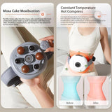 Cordless Stomach Massager, Electric Abdominal Massager with 3 Levels Intensity Adjustable, Clockwise/Counterclockwise Kneading, 10 Minute Automatically Shut Down, for Discomfort, Promote Metabolism