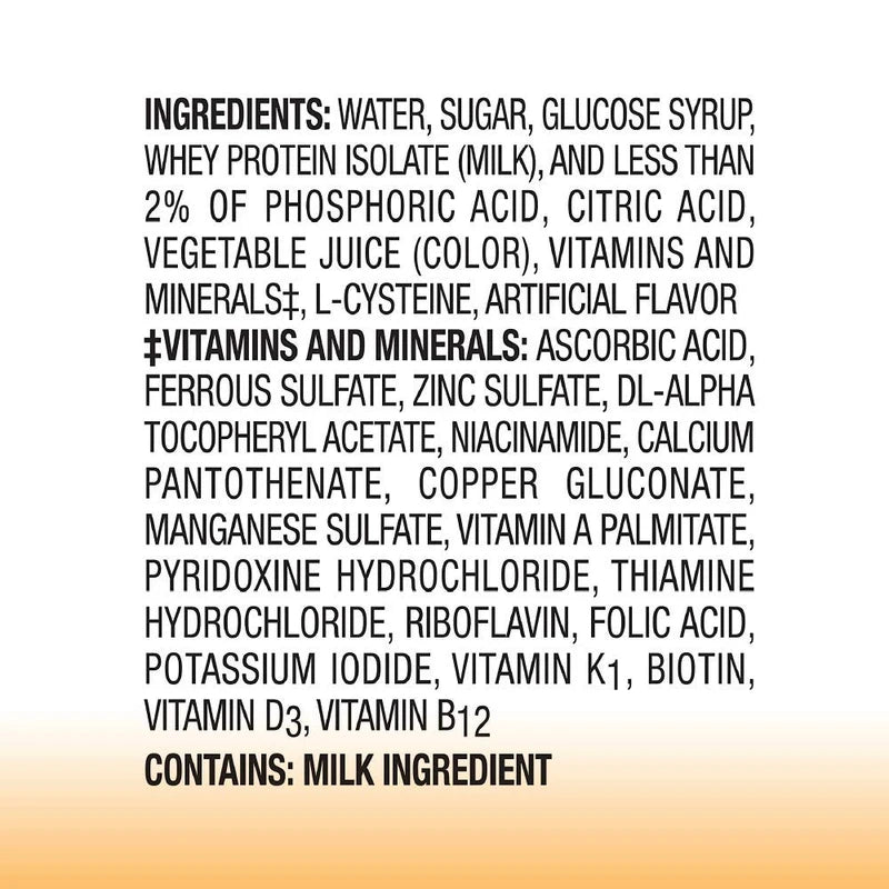 BOOST Boost Breeze Nutritional Drink, Orange, 8 Fl Oz (Pack of 27)