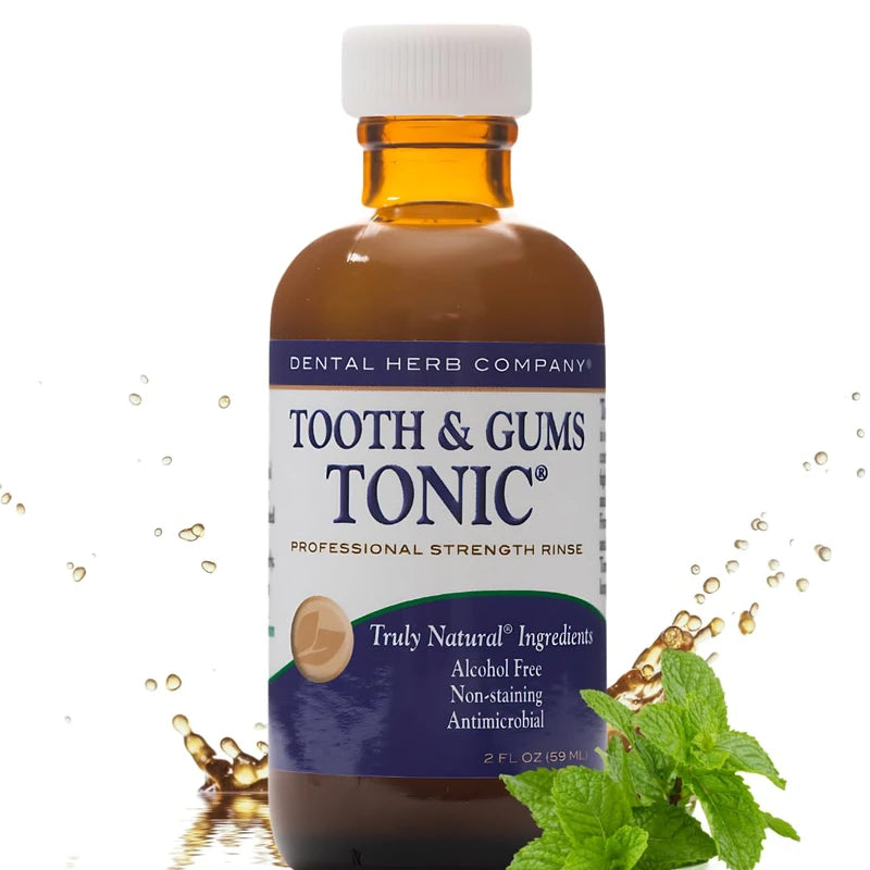 Dental Herb Company Dental Herb Company Tooth & Gums Tonic Mouth Wash - Travel Size ** (2 oz.) ** Made with Pure Essential Oils to Relieve Bad Breath, Bleeding and Irritated Gums.