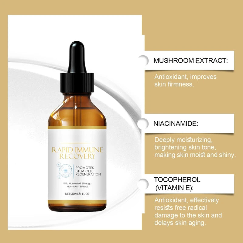 Rapid Immune Recovery Hydrating Serum, Anti Wrinkle Serum, Anti-Aging Serum, Smoothing Facial Serum, Moisturiser Face, Centella Face Serum for Skin Repair, Tighten Skin, Improve Sagging, Fine Lines