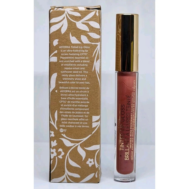 doTERRA Tinted Lip Gloss Peppermint Essential Oils 3.5 mL New in Box Sealed
