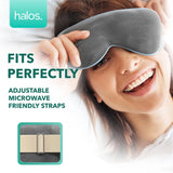 myhalos Microwave Activated Warm Eye Compress for Dry Eyes, Blepharitis & Stye Eye Treatment - Heated Eye Masks for Dry Eyes - Dry Eye Therapy Mask & Eye Compress Moist Heat Delivers Warm Compress for Eyes