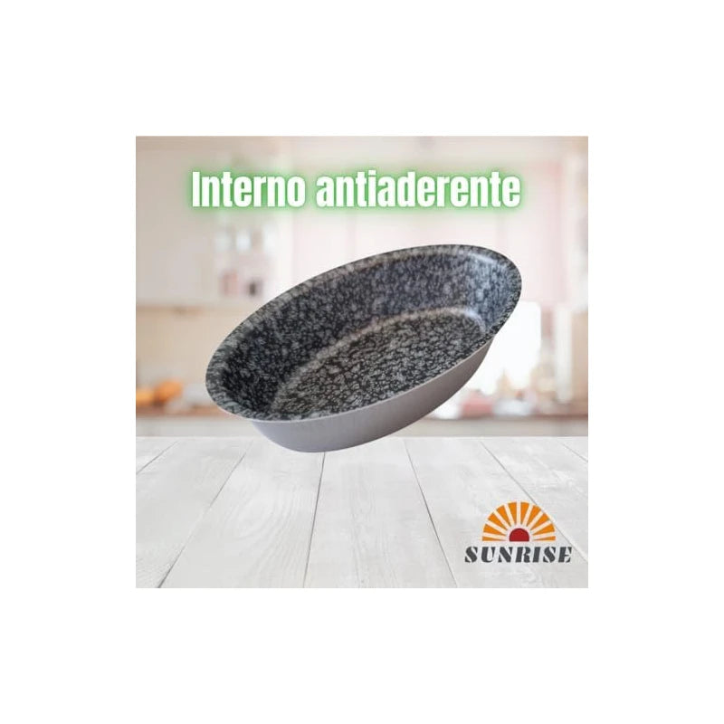 Baking Moulds for Leccesi Pasticciotto Leccese Aluminium Baking Mould with Non-Stick Coating in Stone Look 100% Made in Italy Size 10.5 x 7 cm (6)