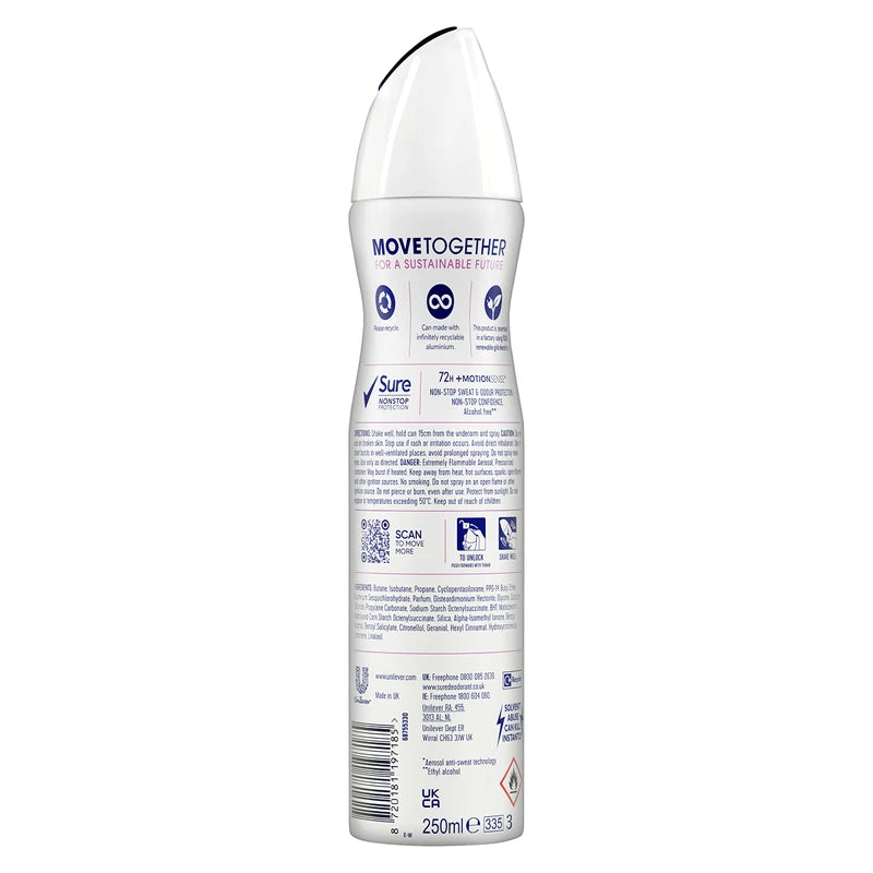 Sure Invisible Anti-perspirant 72h Protection, 250ml