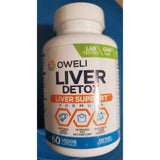 OWELI  LIVER DETOX 60capsules. natural detox complex exp 09/2027